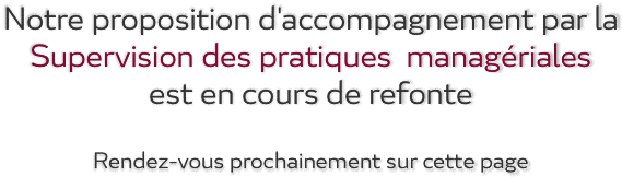 Notre proposition d'accompagnement par la 